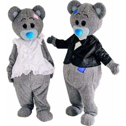 Teddy Bear Mascot Costume Cosplay Furry Suits Party Game Fursuit Cartoon Dress Outfit Carnival Halloween Xmas Easter Advertising