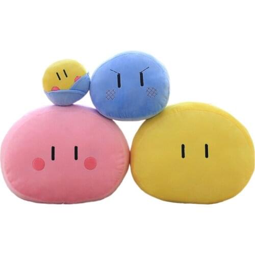 15/20/30cm Colorful Round Plush Cushion Stuffed Real Life Family Toy for Baby Chair Cushion Xmas/Birthday Gift Deco dropship