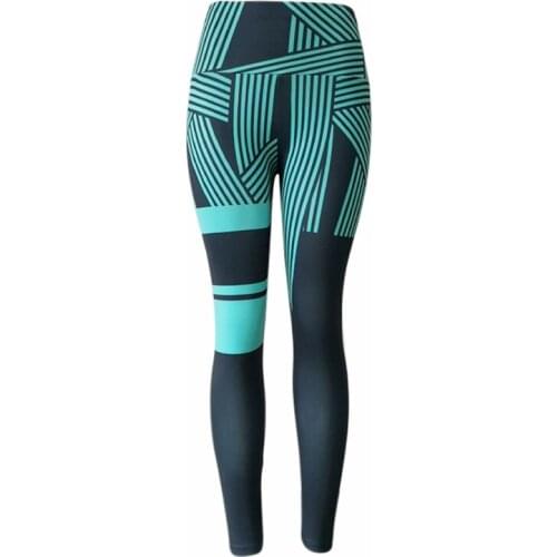New Fitness Yoga Pants Sportwear Stripe Push up Leggings Women High Waist Legging Sexy Stripe Workout legins woman clothes