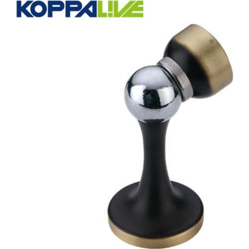 Magnetic Door Stops Brass Door Stopper Holder Catch Floor Fitting With Screws For Home Bedroom Toilet Hardware