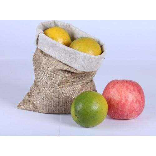 10Pcs Burlap Packing Pouches Drawstring Bags Hemp Cord Twine String for Jewelry Making Jewelry Display Wedding Bags Candy Bag