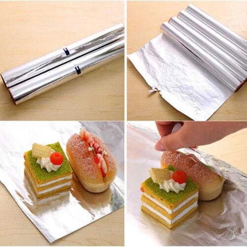 Multipurpose Safe Edible Disposable Aluminum Foil Paper Kitchen Barbecue Aluminum Foil Barbecue Foil Baking Tool Microwave Oven