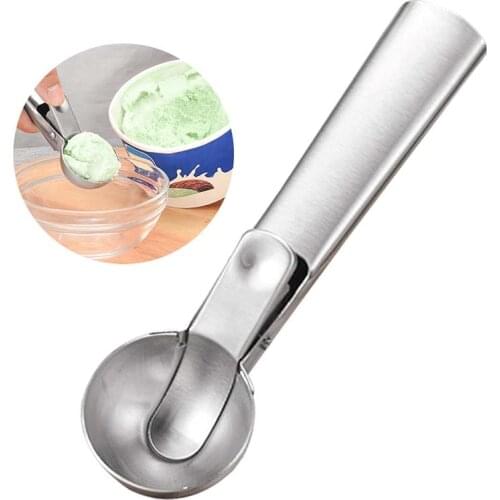 Ice Creams Scoop Stainless Steel Mashed Potato Cookie Dough Meat Watermelon Spoons Ice Ball Maker Kitchen Ice Creams Tools,1PC