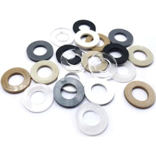 【DX-Market】M3 M4 M5 M6 M8 M10 Plastic Flat Washers Kit ,PA66 PC PP PEEK PVDF PPS PVC Fasteners,F017-F023
