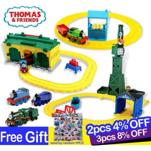 Thomas and Friends Train Track Components Diecast 1:18 Train Track Set Car Toys for Boys Children Gifts Accessories Playset