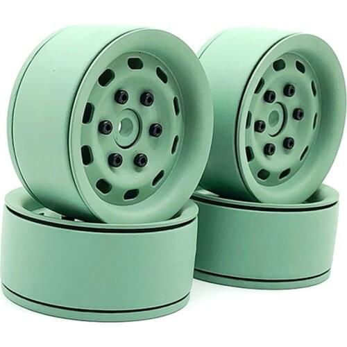 4PCS Metal 1.9 inch Wheel Rim for 1/10 RC Rock Crawler Traxxas TRX-4 D90 D110 Defender Axial SCX10 90046 90047