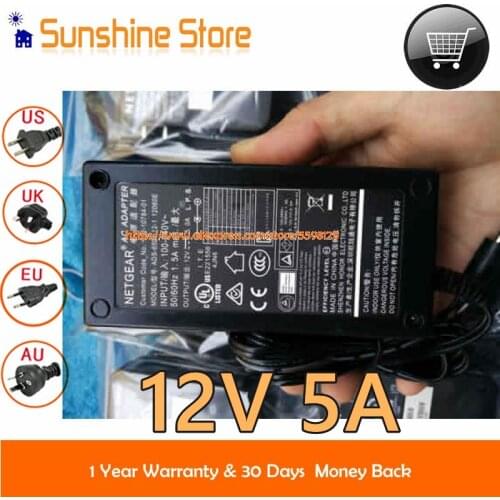 Genuine Netgear NIGHTHAWK X6 ROUTER MODEL R8000 12V 5A 60W AC DC Adapter ADS-65DI-12-1 12060E Charger 332-10784-01