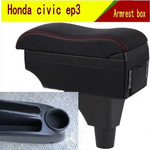 For honda civic ep3 armrest box central Store content Storage box with cup holder ashtray products