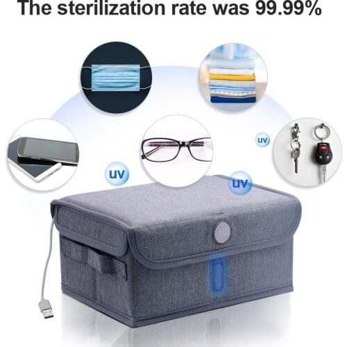 Portable UV Ultraviolet Folding Sterilization Bag Maternal Baby Product Underwear Clean Pouch Makeup Storage Home Organizer