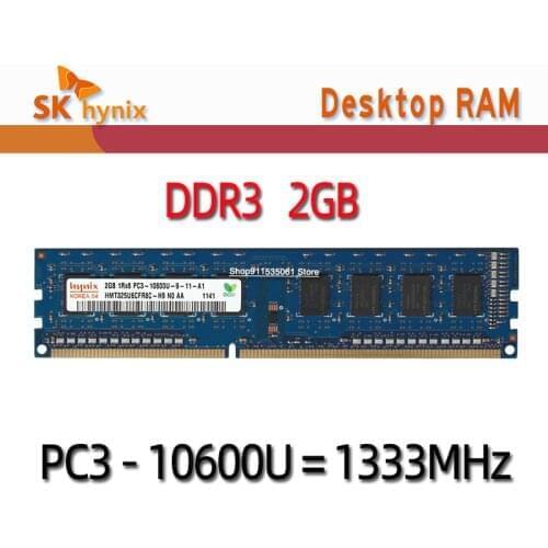 Sk Hynix ddr3 rams 2GB 1Rx8 PC3L-10600U 1333MHz 1RX8 PC3-12800U-11 DDR3 4GB 1600MHz memory 240pin DESKTOP RAM 4GB