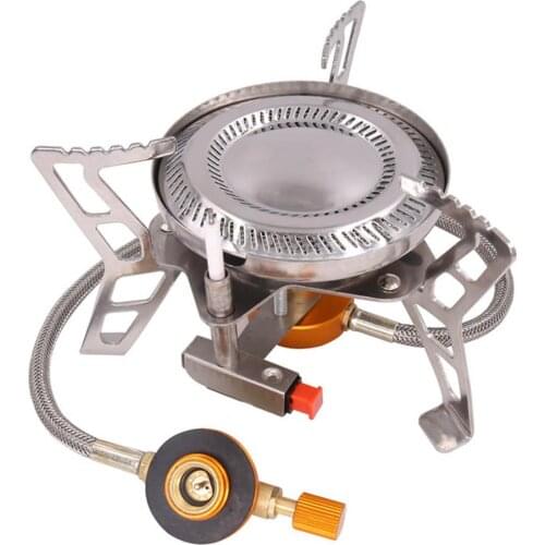 Outdoor Gas Stove Portable Single Camping Gas Burner Folding Butane Gas Cooker Camping Oven For Home Brewing Barbecue Picnic
