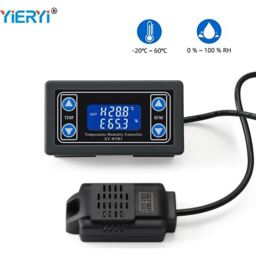 XY-WTH1 Digital Moisture Thermometer Controller Switch Temperature Humidity Meter Hygrometer Instrument With Sensor 220V/30V