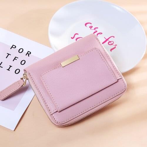 Women Wallet Genuine Leather Female Purses Mini Short Wallets Slim Cow Leather Fashion Ladies Money Bag Coin Purses