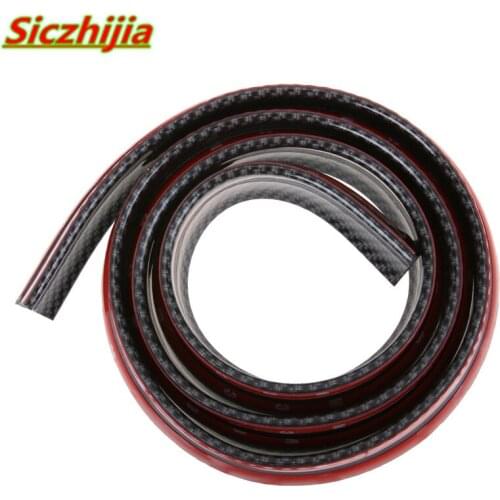 1.5 m carbon fiber car rear lip bumper separator spoiler for Volkswagen POLO Tiguan Passat Golf EOS Scirocco Bora Touran Beetle