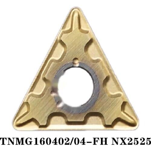 100% Original TNMG TNMG160402 FH NX2525 TNMG160404 FH 10pcs CNC lathe Insertion Carbide Insert Imported From Japan High Quality