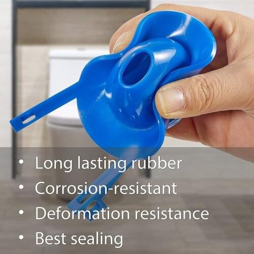 2 Pieces Toilet Flapper Replacements 2 Inch Toilet Flapper Stopper Water Saving Flappers with 2 Pieces Toilet Chains