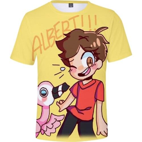 2021 AlbertsStuff Flamingo 3D Printed T-shirts Women/Men Fashion Summer Short Sleeve kids Tshirts Casual Streetwear Clothes