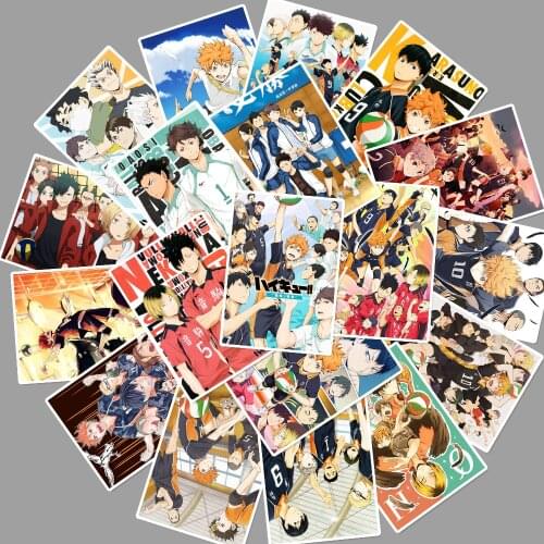25 Pcs/Lot Anime Japanese Anime Haikyuu!! Stickers for Car Laptop Bicycle Backpack DIY Waterproof PVC Toy Stickers