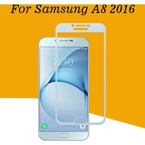 3D Tempered Glass For Samsung Galaxy A8 2016 Full Cover 9H Protective film Explosion-proof Screen Protector For Samsung A810F