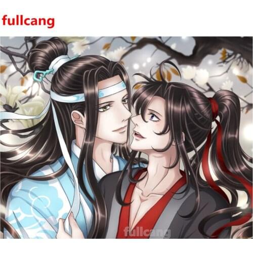 5D DIY diamond mosaic Wallpaper Anime Mo Dao Zu Shi,Diamond painting Cross Stitch Diamond Embroidery Cartoon Portrait,JX2226