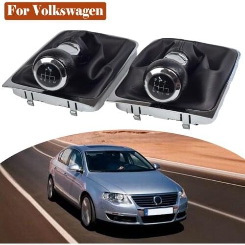 For Volkswagen VW Passat B6 2005-2011 Car Styling Accessories Gear Shift Knob Gaiter Boot Cover Frame Case Lever Stick Pen