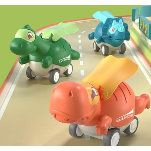 Dinosaurs Car Baby Toys for Boys One Year Old Toddlers Mini Push-Slide Vehicle Cars Montessori Toys for Babies 0 12 24 36 Months