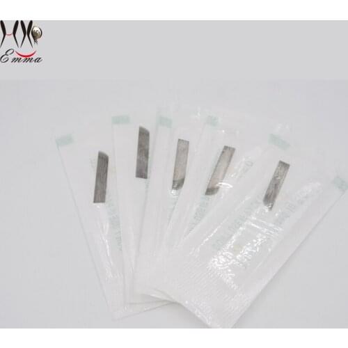 Free shipping 100pcs 15-Prong Curved Needles blades For Permanent Makeup manual pen eyebrow tattoo
