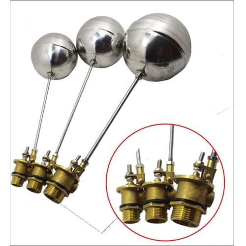 Free shipping Large flow Floating ball valve water boiler Cold and Hot Water Tank Water level regulator Stainless steel