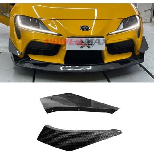 For Toyoto Supra A90 A91 MKV Front Bumper Canards VRS Style Carbon Fiber B48 B58 MK5