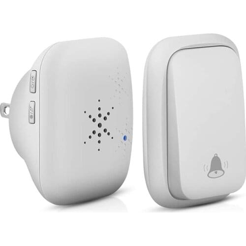 No Battery Required Doorbell,Self-Powered Generation Waterproof Wireless Door Bell Chime Kit for Home, Office, Shops,Dog Bell,Op