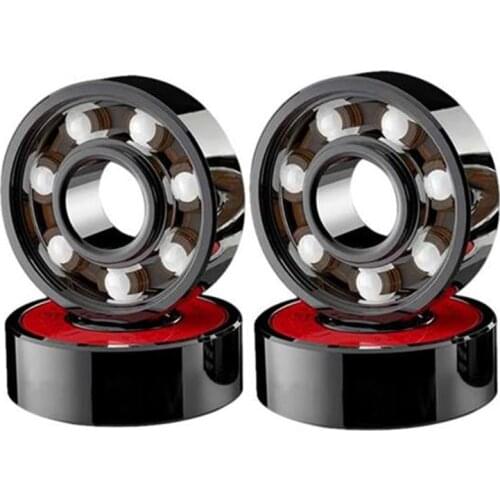 4 Pcs Ceramic Bearings High Speed Wear Resistant for Skate Skateboard Wheel