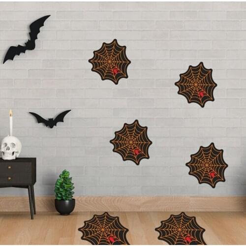 Halloween Wall Stickers Horror Funny Spider Web Sticker for Floor Wall Window Door Glass Decals Decor Horror Props
