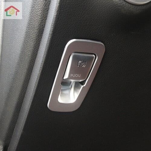 Fit For Mercedes Benz GLC C180L C200 Car Styling Interior Electronic Handbrake Hand Brake Button Switch Cover Trim Sticker