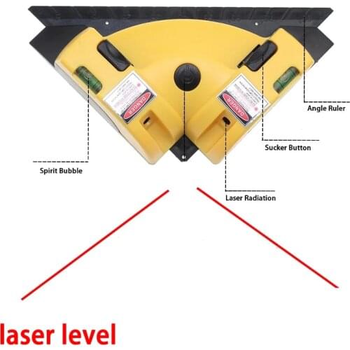 Right Angle 90 Degree Vertical Horizontal Laser Line Projection Square Level Laser Level laser Measurement Tool