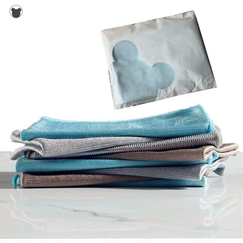 Large size 60*40cm microfiber napkin for glass cleaning towel car window cleaning cloth No trace to remove fog rags bathroom