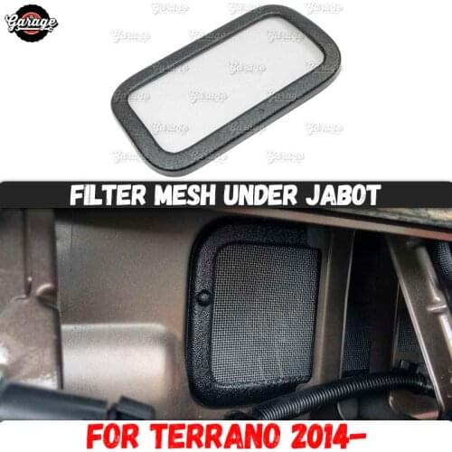 Filter mesh new look case for Nissan Terrano 2014- jabot ABS plastic accessories guard cover protective pad car styling tuning