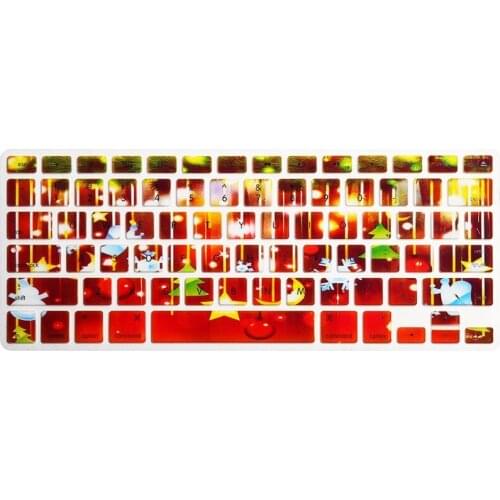 Silicone Christmas Tree Prints Keyboard Cover Skin Protective Film Protector for Apple Macbook Air Pro Retina 13"15" 17"