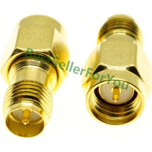 SMA Connector Male Plug To RP-SMA Connector RPSMA Connector Female Jack Straight RF Connector Adapter