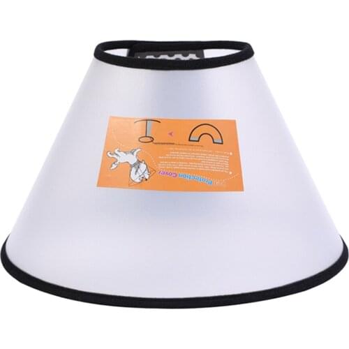 Dog Collar Cone Adjustable Pet Recovery Collar Comfy Kitten Cone Anti-Bite JS22