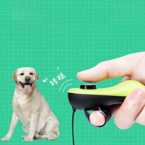 2-In-1 Pet Clicker Dog Cat Training Whistle Answer Card Pet Trainer Assistive Guide With Key Ring Dog Supplies Training Products