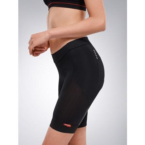 Santic Cycling Shorts Women MTB Shorts Bicycle Shorts 4D Sponge Padded Shockproof Pro Bike Underwear Female Elastic Tights