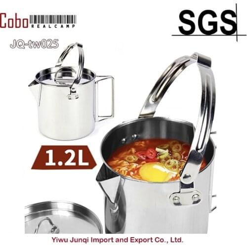1.2L Camel Will Japan Kettle Teko Ember Mug Stainless steel Outdoor Camping portabel menggantung pot