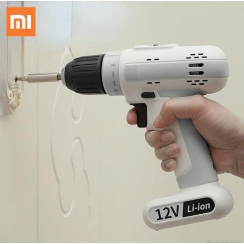 Xiaomi MarsWorker 12V Household Rechargeable Cordless Drill Electric Screwdriver Lithium-Ion Battery Power Driver Variable Speed