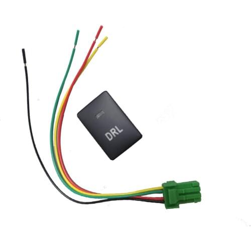 Blue Light DRL Fluorescent Light Switch Button with Wire for Toyota Camry Prius Corolla