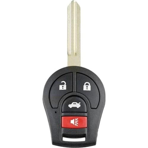 4 Buttons Car Key Case for Nissan Altima Armada Cube Juke Maxima Quest Rogue Metal Replacement Car Key Shell Accessories