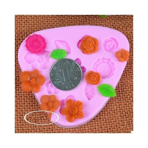 Flower chocolate silicon mold fondant Cake decoration mold chocolate Mold NO.SI312