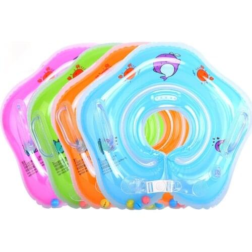 Swimming Pool Baby Ring Neck Float For Kids Home Thick Life Buoy Smart Trainer Zwembad Inflatable Piscina Bebes Accessories