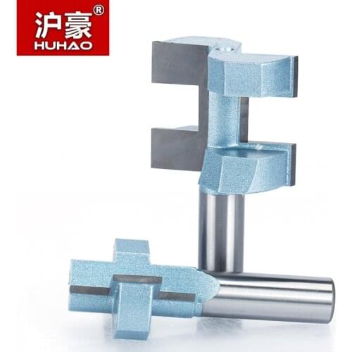 HUHAO 1 set 1/2" Shank Router Bits For Wood Woodworking Tool Semicircle Mortise Stitching Knife Floor T - mortis CNC Cutter