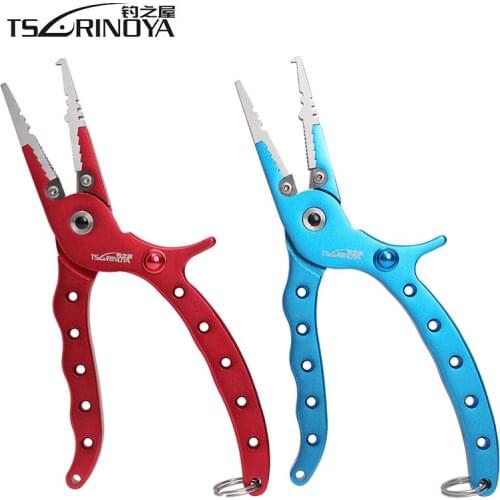 TSURINOYA Multifunction Fishing Pliers 205mm/134g Aviation Aluminum-alloy Fishing Tackle Tool Alicate De Pesca Line Cutter
