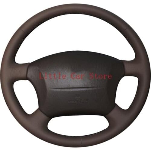 Hand Sewing Leather Steering Wheel Cover For Toyota Land Cruiser Prado 120 2003-07 Tacoma 2005-11 4Runner Hilux for Lexus LS400